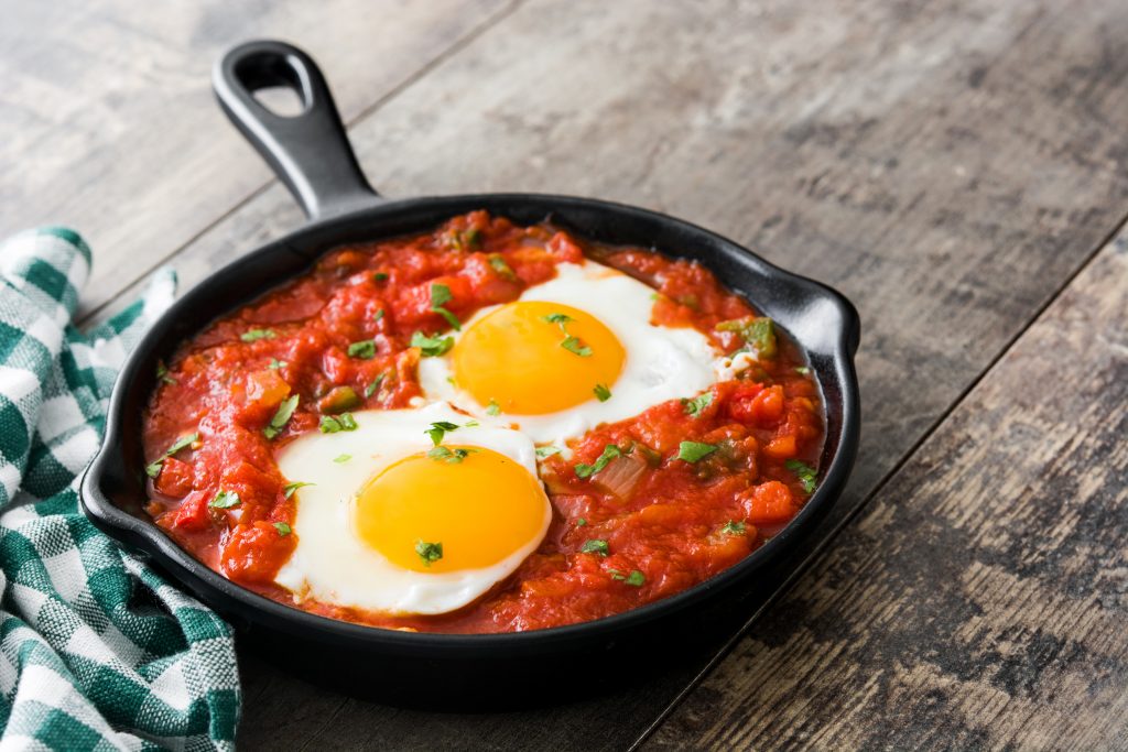 Huevos rancheros are a breakfast staple in Mexico and the United States.