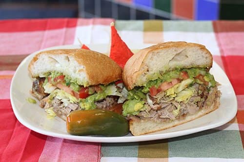 Photo of Mexican torta illustrates blog: " What Kind of Bread Is Used in a Torta?"