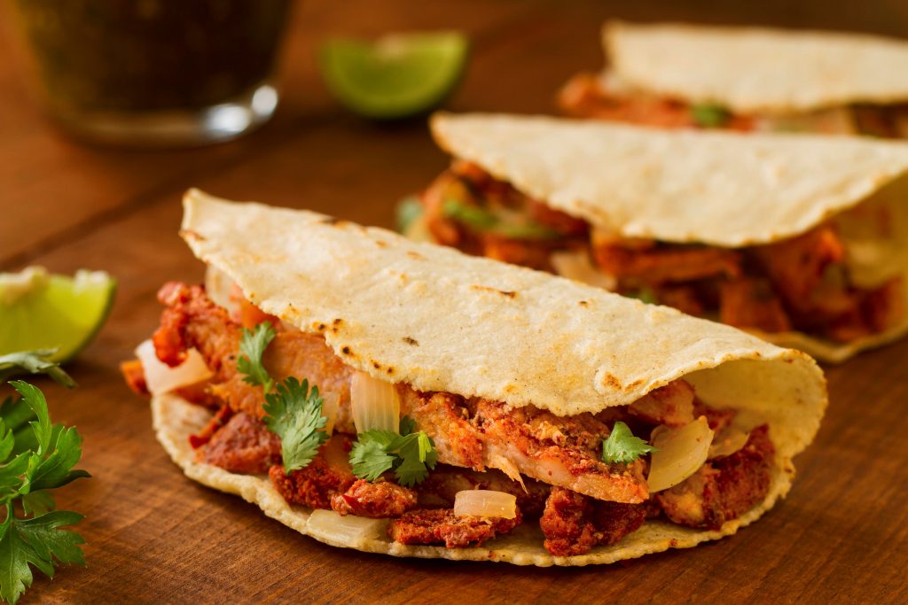 Photo of taco illustrates blog: "3 Common Myths About Mexican Food, Debunked"